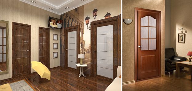 двери под дерево