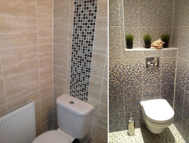 Комбинирование плитки и мозаики