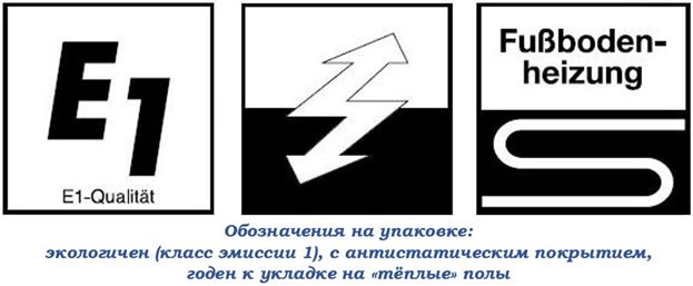 Обозначения на упаковке
