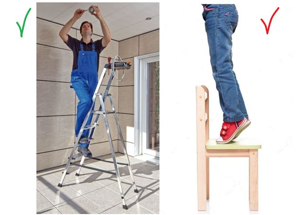 Замена потолочных светильников со стремянки или табурета